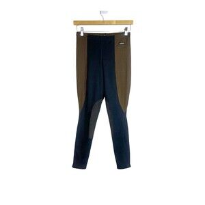 Kerrits Flow Rise Peformance Riding Pants In Amber Houndstooth Brown Women’s 6